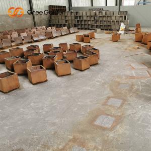 Wholesale Corten Steel Planter Box Corten Flower Pot Welding Metal Planter from china suppliers