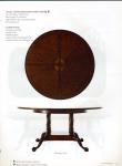 Wood Mahogany Round Restaurant Hotel Dining Table With Chair