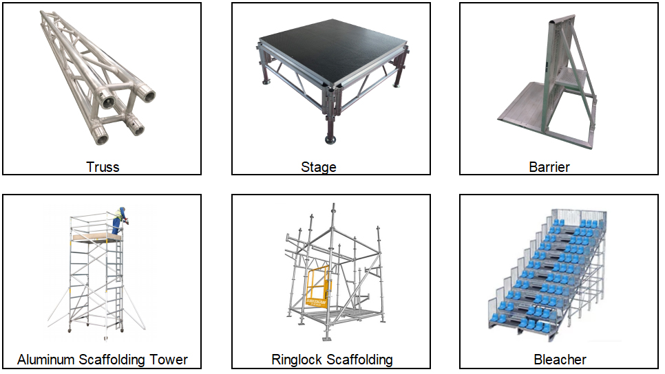Anti Slip Plywood Aluminium Staging Platform Of Concert Equipment