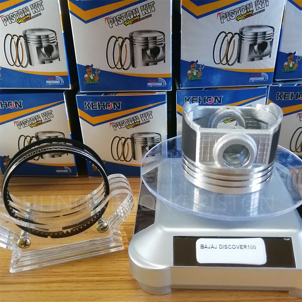 DISCOVER100 BAJAJ Piston Kit With Ring 12x36mm Pin Size Anti Corrosion