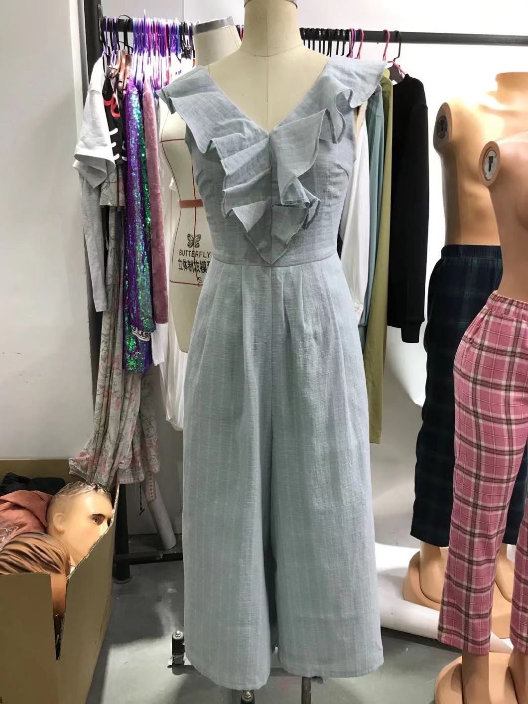 Custom Ladys Dress Clothing Ropa De Mujer Vestido Corto Print Dress Summer Allover Print Flounce Elegant Ladies Women Dress Casual Maxi Dress