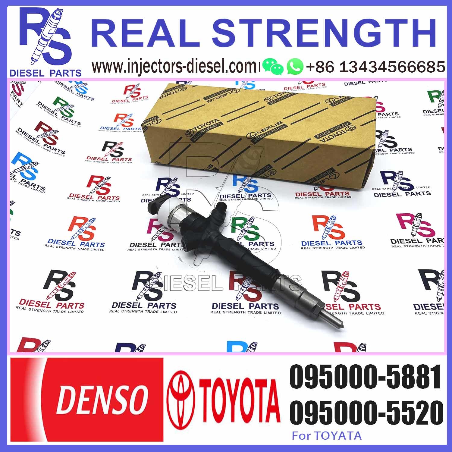 2367030050 0950005881 2KD-FTV diesel fuel injector 23670-30050 095000-5881