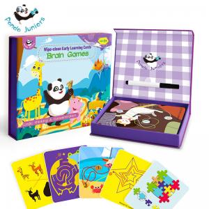 China Brain Games Wipe-Clean Early Learning Flash Cards for Toddler Preschool Education Cards Intellectual Toys on sale