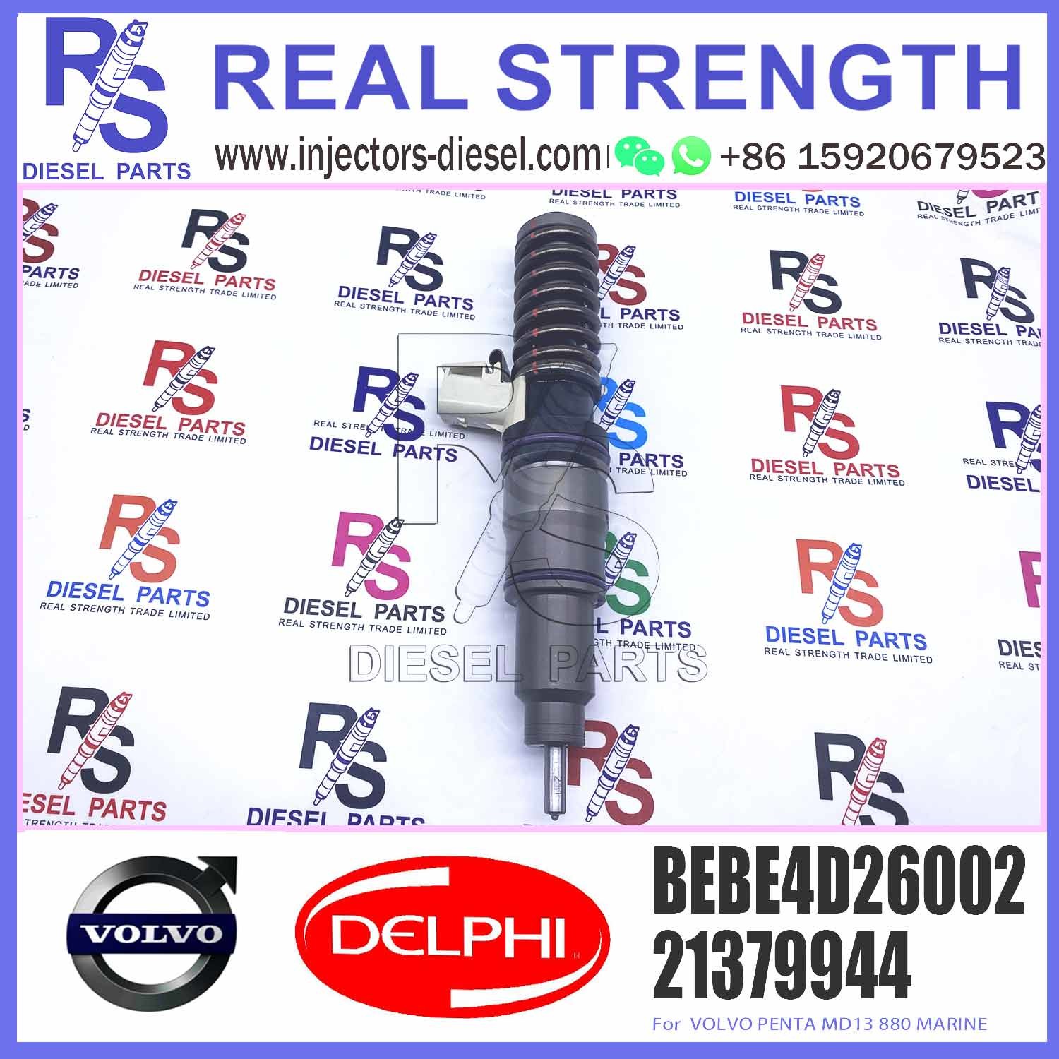 Diesel Fuel Injector 3801371 4 Pins Common Rail Fuel Injection Nozzle BEBE4D26002 For V-O-L-V PENTA MD13 880 MARINE