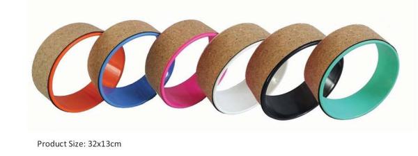 Eco Friendly Customized Color/ Popular Hot Sale Customized Logo Cork Yoga Wheel