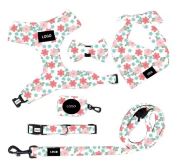 Wholesale Manufacture Fashion Popular Dog Polyester Print Chest Strap Pet