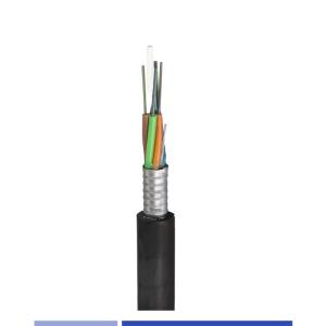 Wholesale 24 Core Outdoor Fiber Optic Cable Singlemode 9/125um Armored PE GYTS Duct cable from china suppliers