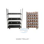 Standard Container Plywood Flower Logistics Flow Trolley Conventional PP Wheel