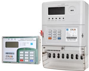 Wholesale Three Phase Prepaid Electricity Meters , Plc Rf Commercial Electric Meter from china suppliers