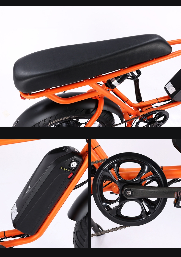 Full Suspension Fat Tyre Electric Bicycle 48V 500W 7 Speed Electric Mountain Bike
