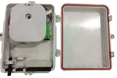 Low Profile Interconnection Optical Termination Box MDU For SC Duplex 4 Pcs