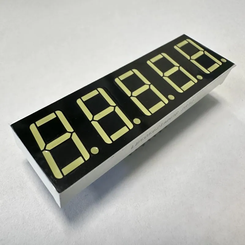 Ultra White 0.56inch 5-Digit 7 Segment LED Display Common Anode for Process Control
