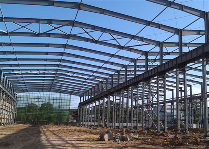 Large Span Steel Structure Workshop Building Warehouse Foundation Construction