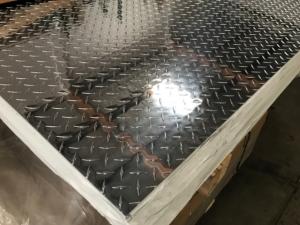 Wholesale Bright Aluminum Diamond Plate / Mirror Finish Checker Anti Skid Plate from china suppliers