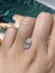 Multi Size CVD Lab Grown Diamond 1.58ct Pear Shaped White Cultivation