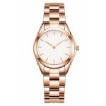 Quartz Movement Women Stainless Steel Watches 40mm Electroplating Case