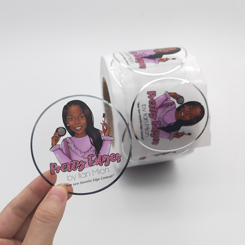 RoHS Self Adhesive 20x80mm Gold Foil Stickers Matt Lamination