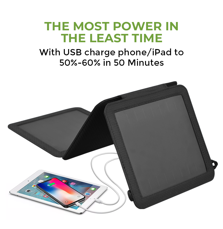 Camping 21W Foldable Sunpower Solar Mobile Charger Portable Solar Panel with USB Port