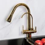 Deck Mounted Kitchen Smart Faucet Three Way 30 - 80 PSI Pressure Range