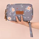 Mini Waterproof Double Zipper Polyester Cosmetic Bag