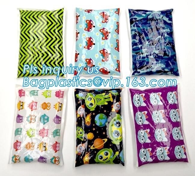 breastmilk lunch bag cooler plastic reusable ice pack, 250g gel water injection ice bag for fresh food, oem water inject
