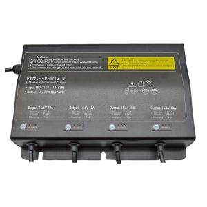 Wholesale 672W Lithium Ion Battery Charger Adjustable 12V 10A 4 Bank 4 Channel Waterproof Battery Charger from china suppliers