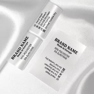 Wholesale Satin Silk Printed Clothing Labels Woven Shirt Neck Tags Care Labels For Garments from china suppliers