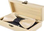 Hinged Lid Handmade Wooden Boxes For Gift Packaging , Small Natural Color Wooden