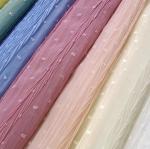 Lightweight 100-200gsm Crepe Suit Fabric Crinkle Woven Fabric Breathable