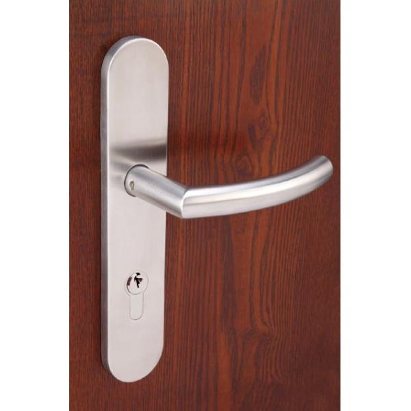 EN1906 door handle sets with spring loaded plate 70-85mm mortice lock center