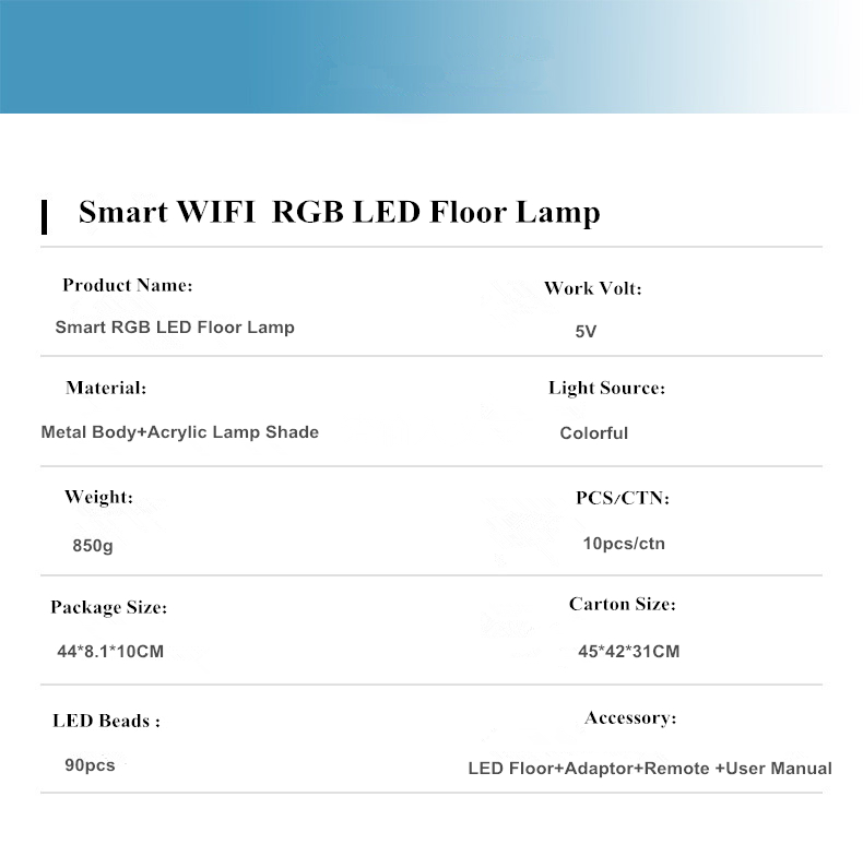 Dropshipping Nordic Modern Decorative Smart APP Remote Control Colorful RGB LED Floor Lamp Tripod Corner Floor Lamp Hom