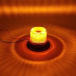 DC 10-110V LED Rotary Flashing Strobe Warning Light Flashing Beacon Light
