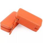 Oem/Odm Small Zipper Luxury Watch Box Leather Material For Men