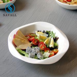 Wholesale Hotels Minimalist Porcelain Wide Rim Pasta Bowl Heat Resistance ODM from china suppliers