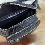 Casual Style Authentic Alligator Skin Men's Small Waist Packs Exotic Genuine