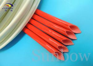 Wholesale silicone fibre glass sleeves Silicone fiberglass sleeving for wire harness insulation from china suppliers
