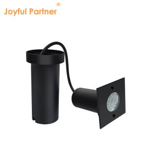 Wholesale 6W COB LED 85mm*85mm Black Aluminum Housing Square Shape Underground Buried LED Lights For Outdoor Patio Gardens from china suppliers