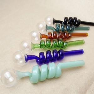 Wholesale Adult Helix Colorful Glass Smoking Pipe 5.5 Inches Hand Blown Technology from china suppliers