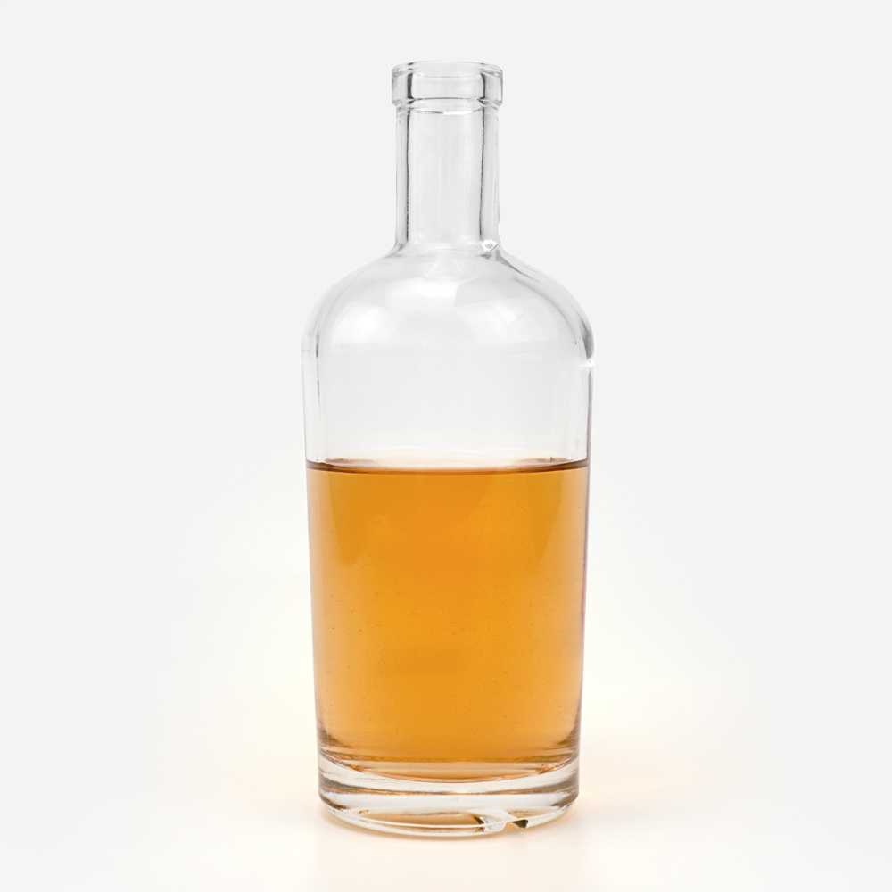 Customized Hot Stamping Label Whiskey Bottle in 500ml 750ml Size with Thick Bottom