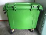 1100L Large outdoor hospital 4 wheels standing plastic trash cans