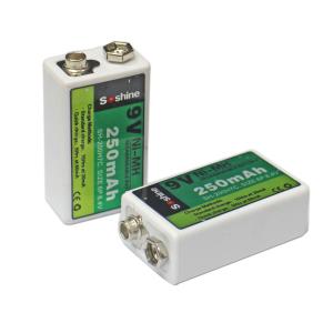 Wholesale Soshine 9V Ni-MH Rechargeable Battery 9-V-Block: 250mAh 8.4V from china suppliers