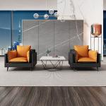 PU Leather Executive Office Sofa For Living Room Waiting Room Multipurpose