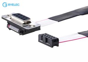 Wholesale UL2651# AWG28 Flat Ribbon Cable Assembly 2x5P IDC To DB9 Female Connector from china suppliers