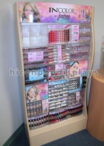 Wholesale Wooden Lipstick Cosmetic Display Stand Retail Makeup Display Flooring from china suppliers