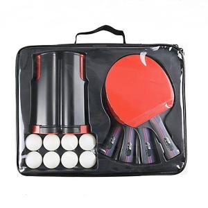 Wholesale Portable Wooden 4 Player Table Tennis Set Flexible Net 7 Layer Poplar Handle from china suppliers