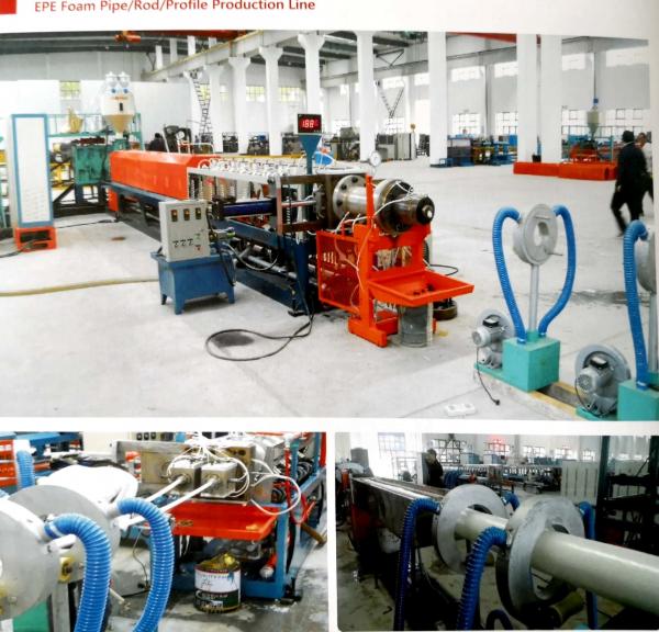 Quality SP-75 EPE foam pipe/rod profile production line for sale