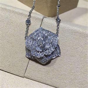 Wholesale Piaget full diamonds of rose necklace 18kt gold with white gold or yellow gold from china suppliers