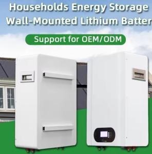 Wholesale Wall-Mounted Energy Storage Battery 5kw 24V200Ah 48V100Ah For Household Energy Storage from china suppliers