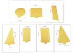 Aluminium Gold Foil Mousse Paper Cake Base Dessert Holding paper cake base cake