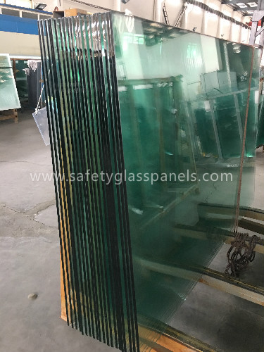 Euro Grey Float Tempered Glass Fence Panels In Curtain Wall / Stadium